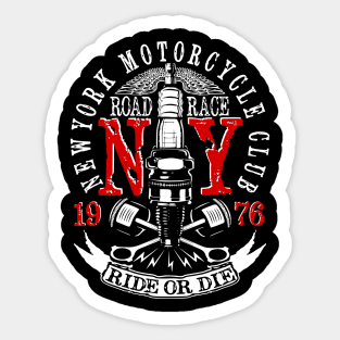 NY Motorcycle Club Sticker